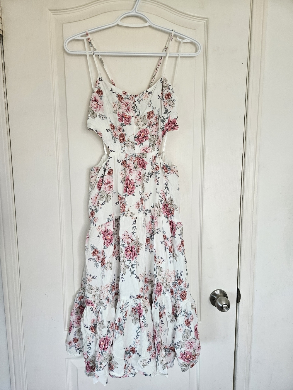 Coquette Floral Cottagecore Tiered Midi Dress | Garden Party Picnic